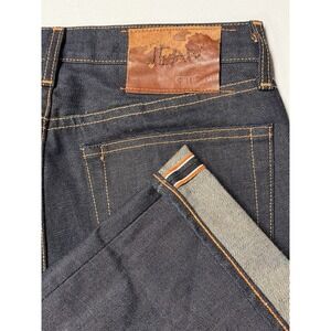 Jean Shop Selvedge Denim Jeans Men's 29L The Rocker Dark Wash Made In USA
